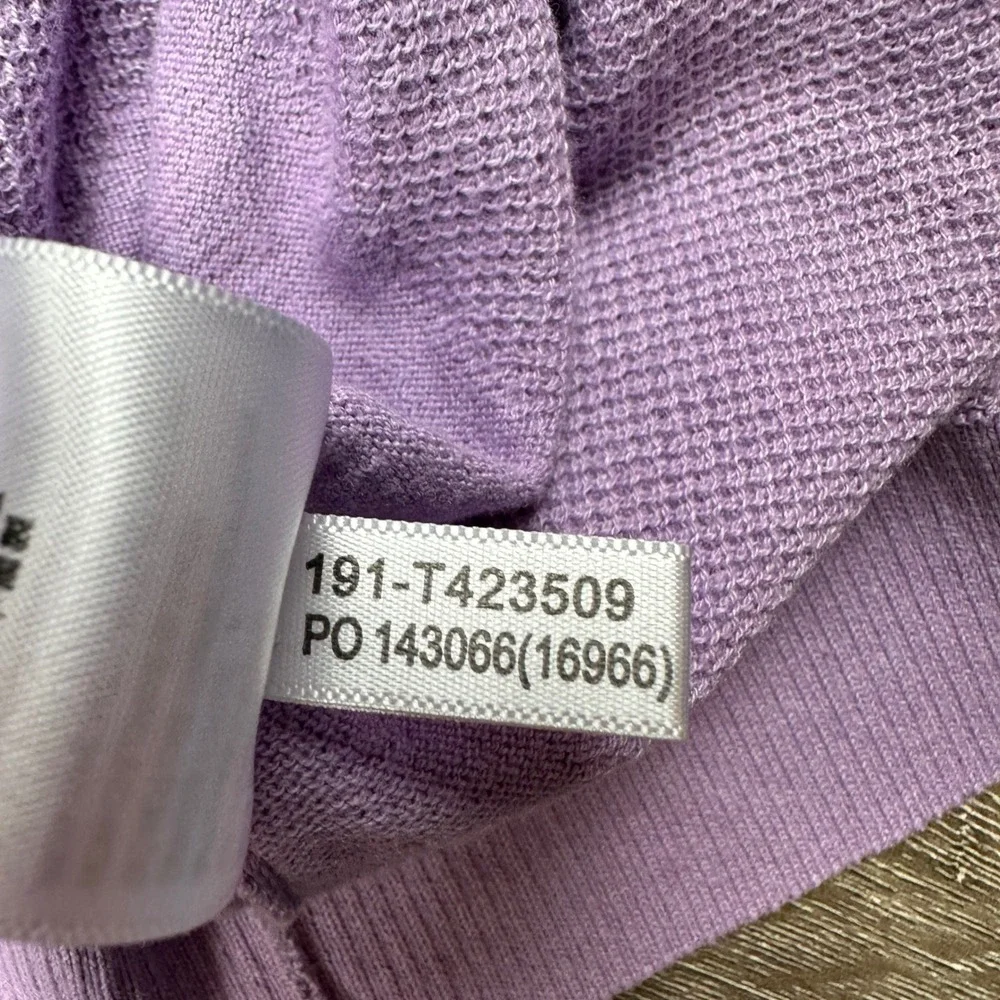 Tommy Bahama Mens Purple Coolmax Cotton Quarter Zip Sweater Knit Pullover 3XL